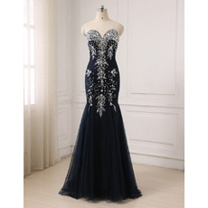 Custom Mermaid Sweetheart Floor Length Evening/ Prom/ Formal Dresses