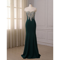 Discount Mermaid Floor Length Satin Evening/ Prom/ Formal Dresses