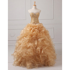 Affordable Ball Gown Sweetheart Floor Length Prom/ Quinceanera Dresses