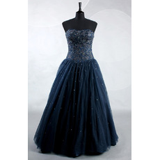 Custom Sweetheart Floor Length Beading Prom/ Party/ Formal Dresses