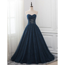 Discount Sweetheart Floor Length Lace Prom/ Party/ Formal Dresses