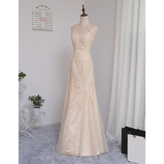 Elegant Sleeveless Floor Length Tulle Prom/ Party/ Formal Dresses