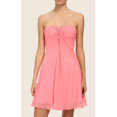 Sexy Sweetheart Sleeveless Chiffon Short Lacing Homecoming Dresses