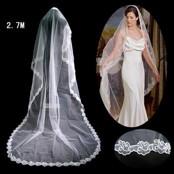 1 Layer Cathedral Length Wedding Veil