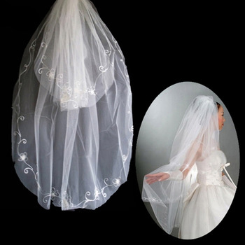 2 Layers Elbow Length Wedding Veil