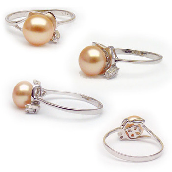 Pink 8mm Freshwater Pearl Ring