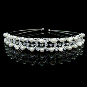 Alloy With Pearl Bridal Wedding Tiara