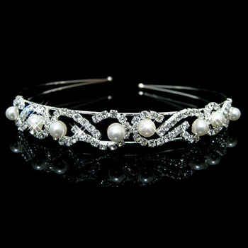 Alloy With Pearl Bridal Wedding Tiara