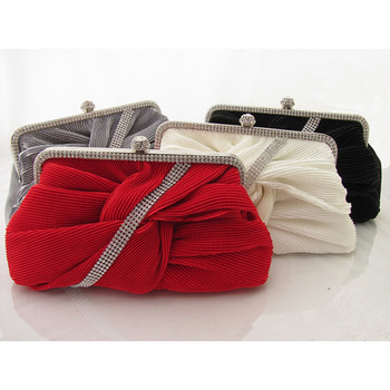 Satin Evening Handbags/ Clutches/ Purses with Rhinestone