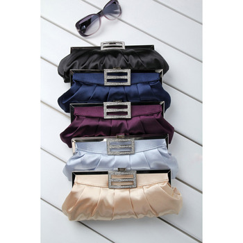 Satin Evening Handbags/ Clutches/ Purses with Rhinestone