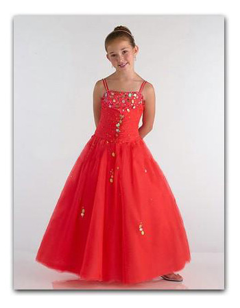 Pretty Sequin Easter Girls Dresses/ Ball Gown Organza Flower Girl Dresses