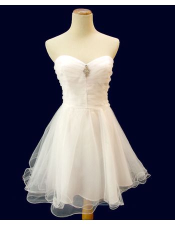 Affordable Cute A-Line Sweetheart Short Homecoming/ Graduation Dresses ...