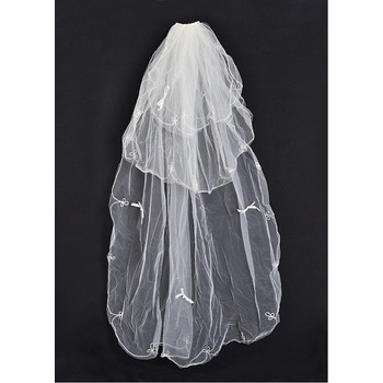 3 Layers Ballet with Embroidery Ivory Wedding Veils