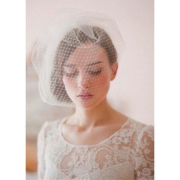 Gorgeous White Tulle Fascinators/ Wedding Hats/ Birdcage Veils for Brides