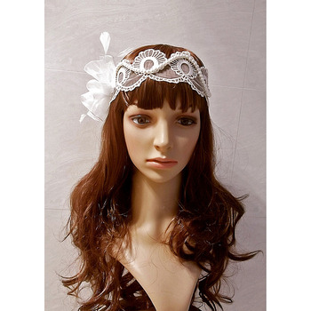Elegant White Lace Headbands/ Headpieces for Brides