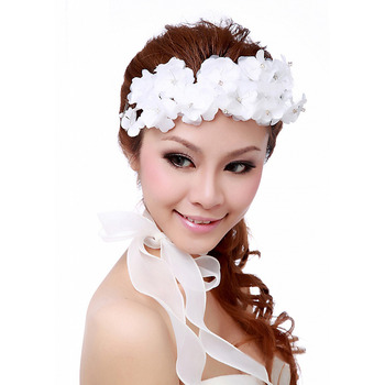 Gorgeous White Silk Tulle Fascinator/ Neck Ornament for Brides