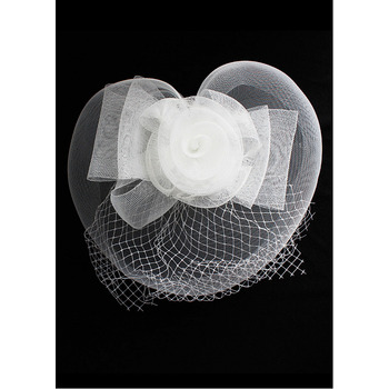 Stunning White Netting Fascinator/ Bridal Veil for Brides