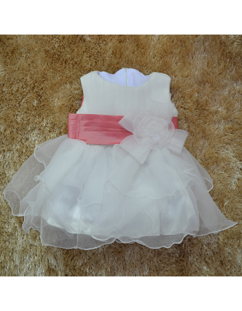 Ball Gown Tea Length Organza Flower Girl Dresses