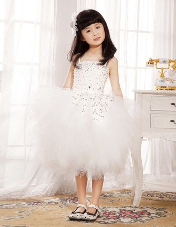 Ball Gown Knee Length Tulle Flower Girl Dresses