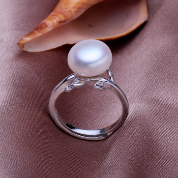 White/ Pink/ Purple 9.5 - 10.5mm Freshwater Off-Round Pearl Ring