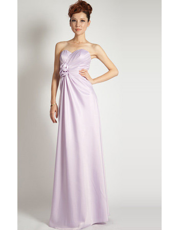 Affordable Column Sweetheart Satin Floor Length Evening Dresses