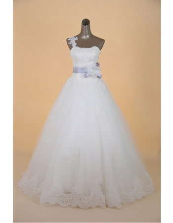 Classic One Shoulder A-Line Brush Train Satin Wedding Dresses