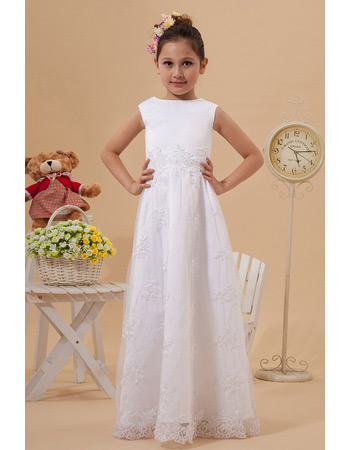 New Style Lace A-Line Floor Length First Communion Dresses