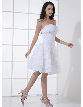 Affordable Sexy A-Line Sweetheart Short Reception Wedding Dresses