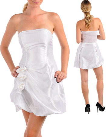 Discount Sexy Short Strapless Taffeta Homecoming/ Party Dresses