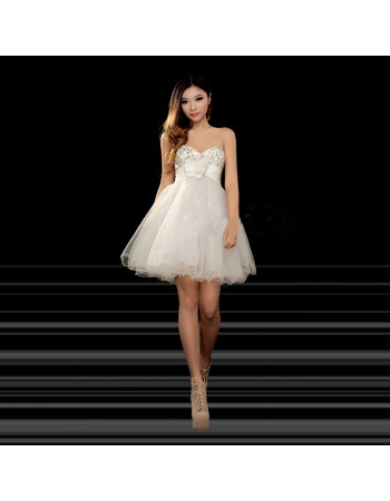 Affordable Cute A-Line Sweetheart Short Homecoming/ Party Dresses