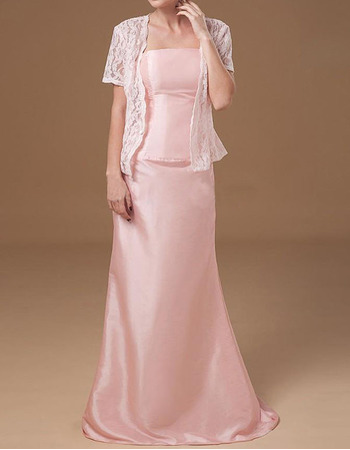 Sheath Floor Length Mother of the Bride Dresses with Lace Jackets