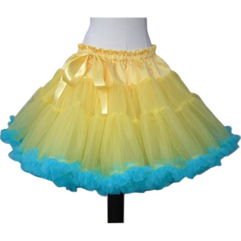 Girls' Cute Party A-Line Rainbow Multi-Colored Tulle Mini Tutus/ Skirts