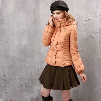 Women's Fashion Winter Slim Solid Hooded Long Sleeves Down Coat Parka