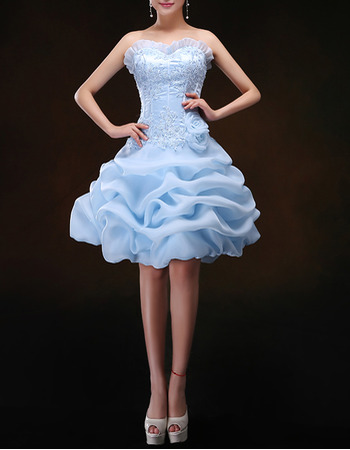 Elegant A-Line Sweetheart Cocktail Dresses with Detachable Skirts