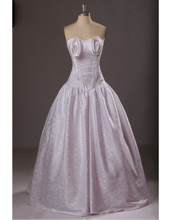 Formal Ball Gown Sweetheart Floor Length Satin Evening Dresses
