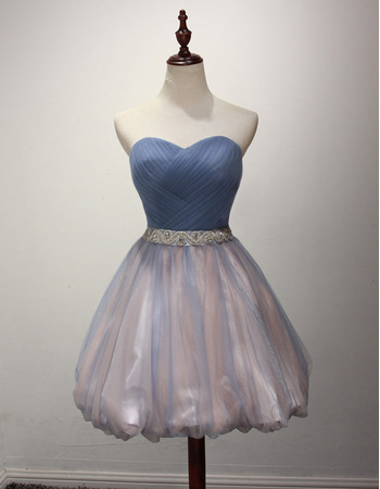 Affordable Sweetheart Short Taffeta Organza Homecoming Dresses