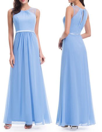 Custom Floor Length Chiffon Bridesmaid/ Wedding Party Dresses