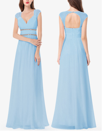 Sweetheart Floor Length Chiffon Bridesmaid Dresses