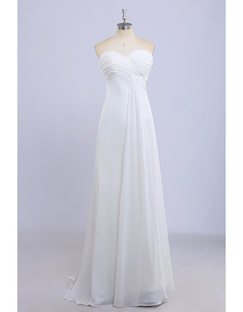 Custom Empire Sweetheart Floor Length Chiffon Bridesmaid Dresses