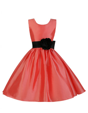 Elegant Ball Gown Sleeveless Short Taffeta Cocktail Dresses with Belts