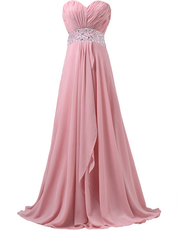 Discount Sweetheart Floor Length Chiffon Evening/ Prom/ Party Dresses