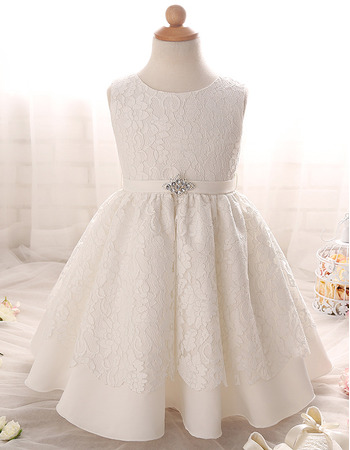 Affordable Floor Length Lace Flower Girl/ First Communion Dresses