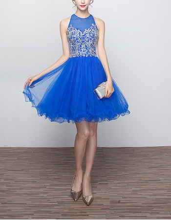 Sleeveless Short Organza Homecoming/ Party Dresses