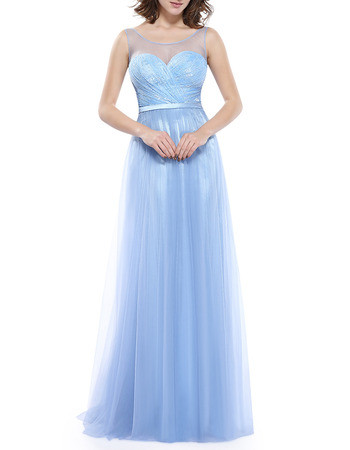 Sexy Sleeveless Floor Length Taffeta Organza Evening/ Prom Dresses