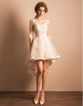 wedding gown for short girl