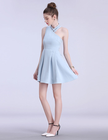 Custom One Shoulder Mini/ Short Asymmetric Homecoming Dresses