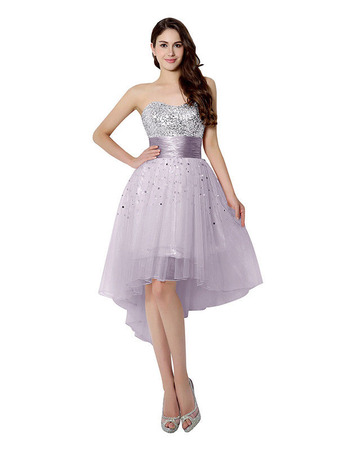 Custom Sweetheart High-Low Short Homecoming/ Cocktail Dresses