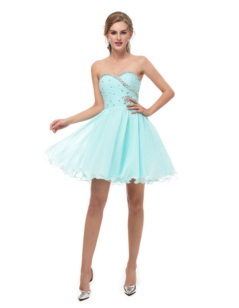 New A-Line Sweetheart Mini/ Short Homecoming/ Graduation Dresses