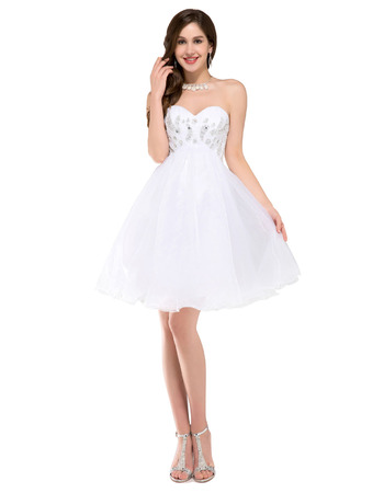 Sexy A-Line Sweetheart Mini/ Short Homecoming/ Graduation Dresses