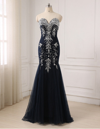 Custom Mermaid Sweetheart Floor Length Evening/ Prom/ Formal Dresses